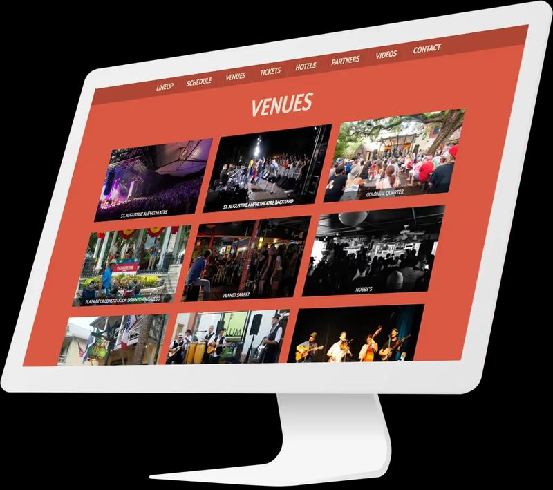 Charitable festival website