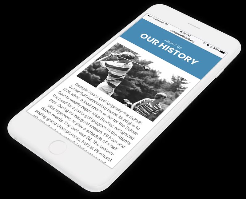The redesigned website is optimized for mobile devices