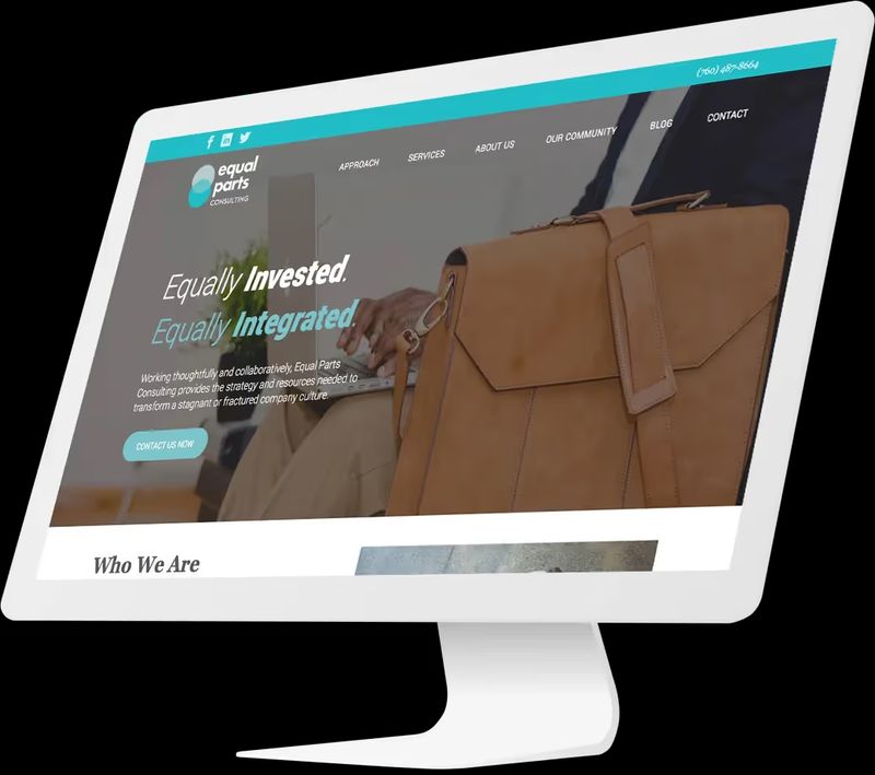 Responsive website design for consulting company