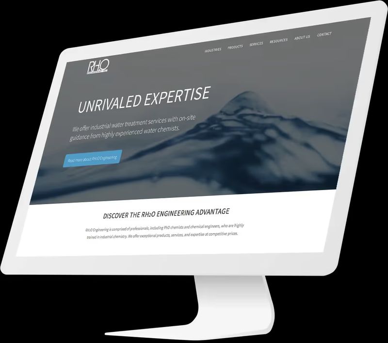 Responsive website design for water treatment company