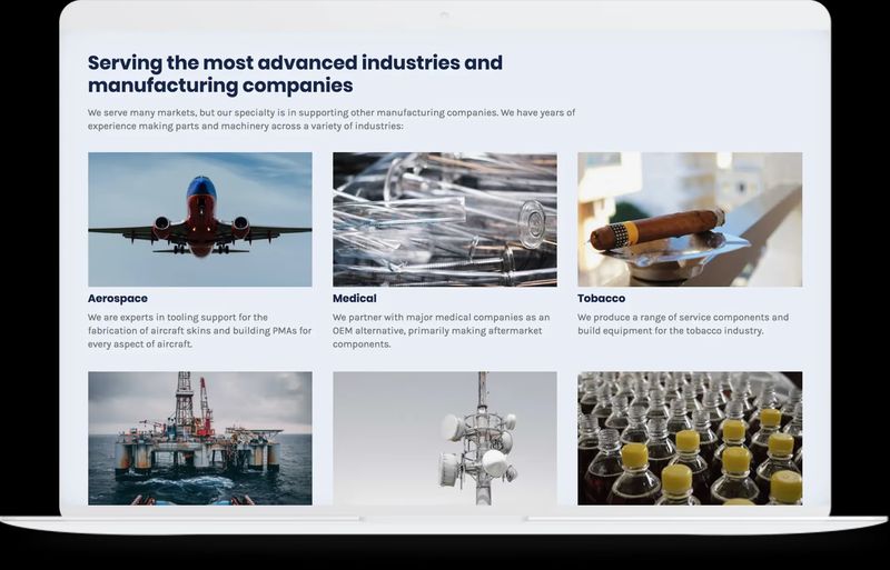 An SEO optimized website