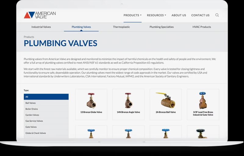 Clean modern web design