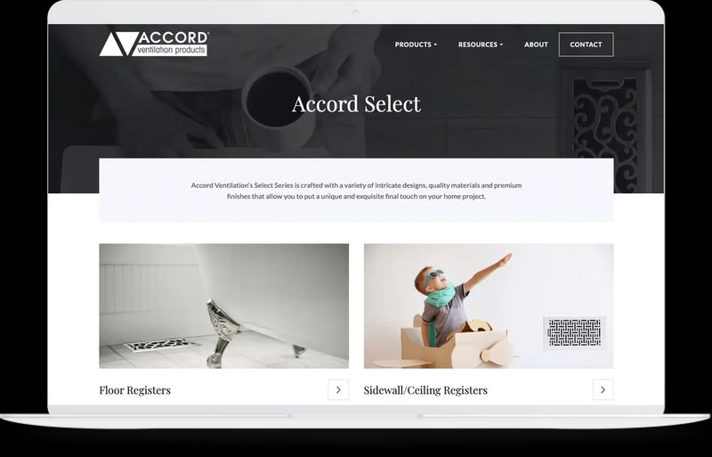 A clean, modern website design