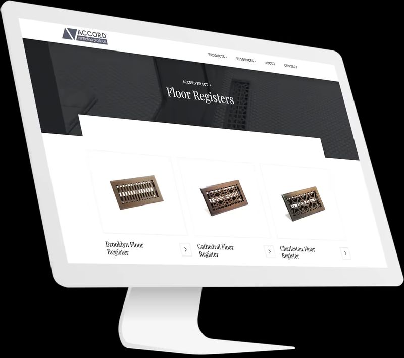 Clean website product catalog