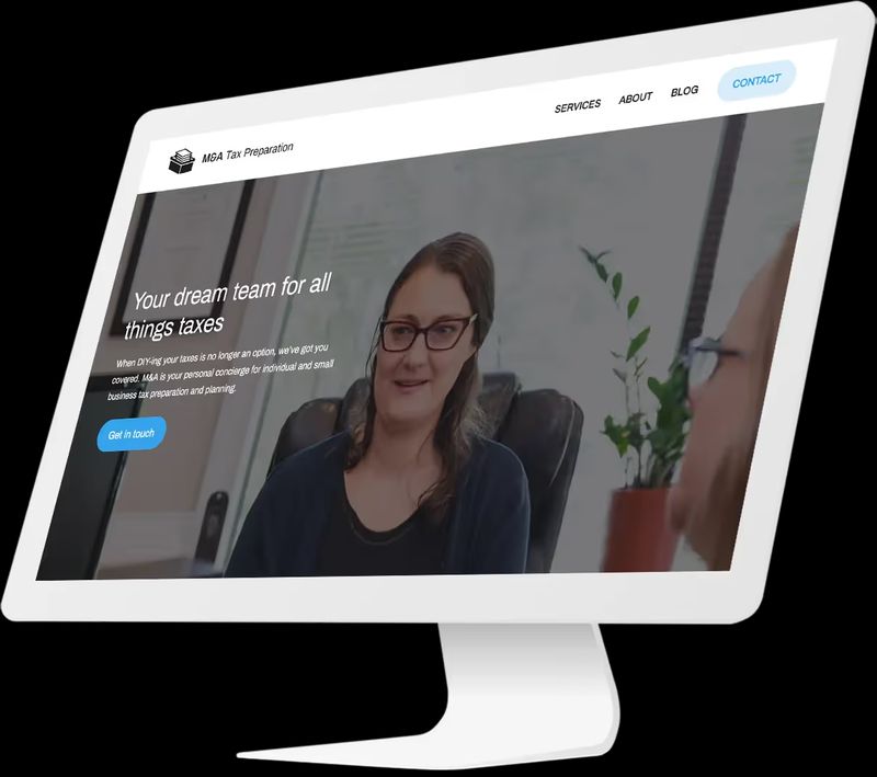 Tax preparation website design