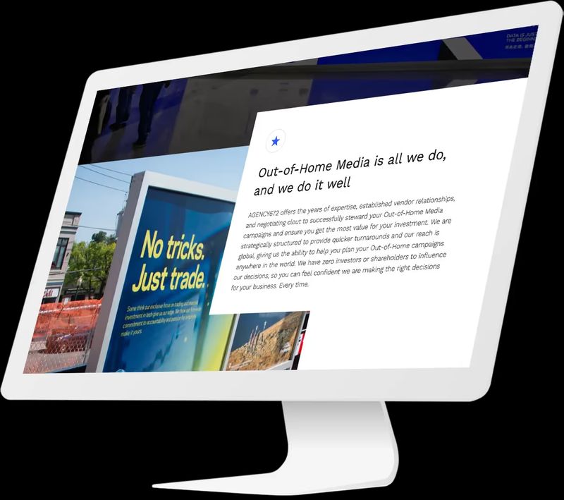 AGENCY672 homepage design