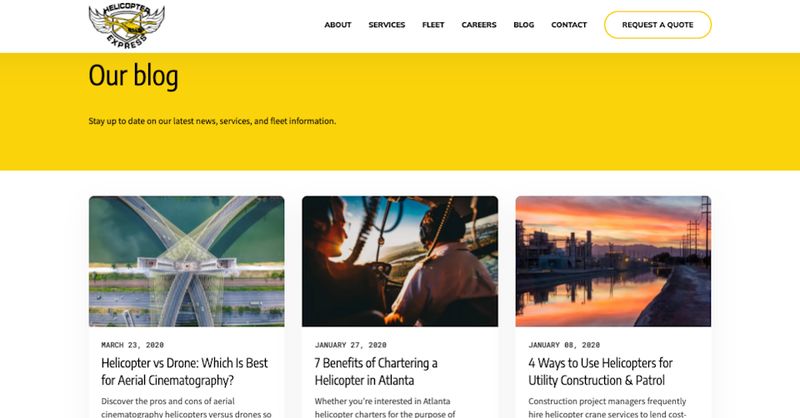 Helicopter Express Blog