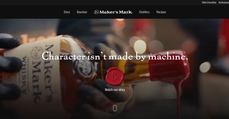 Maker's Mark call to action