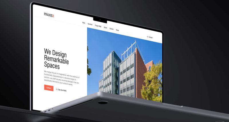 PRAXIS3 website screenshot