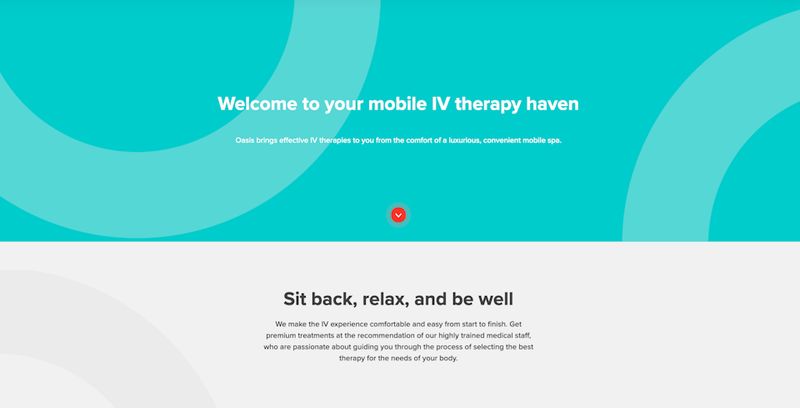 example of symmetry on a client website