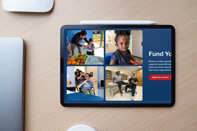 Georgia Health Foundation website displayed on laptop